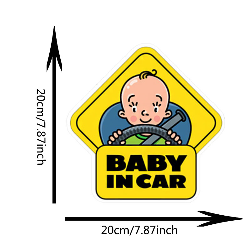 2pcs Baby On Board Aufkleber Aufkleber Sicherheitswarnzeichen für  Autoaufkleber