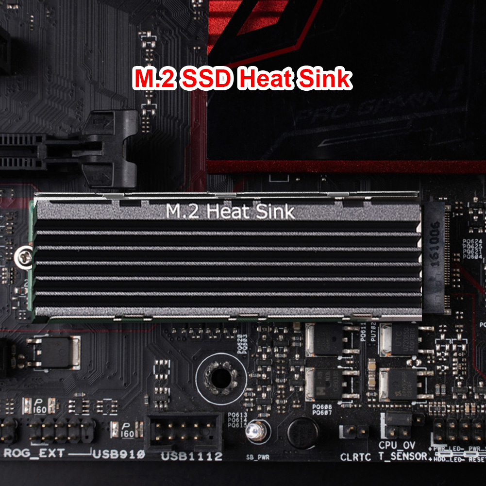 M.2 2280 アルミヒートシンク 6 ワットサーマルパッド付き M2 2280 Ssd デスクトッ Temu Japan