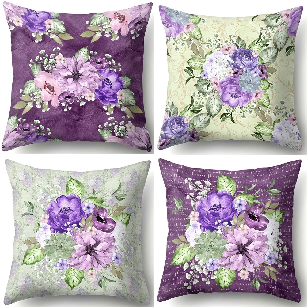 purple cushions  purple cushion covers –