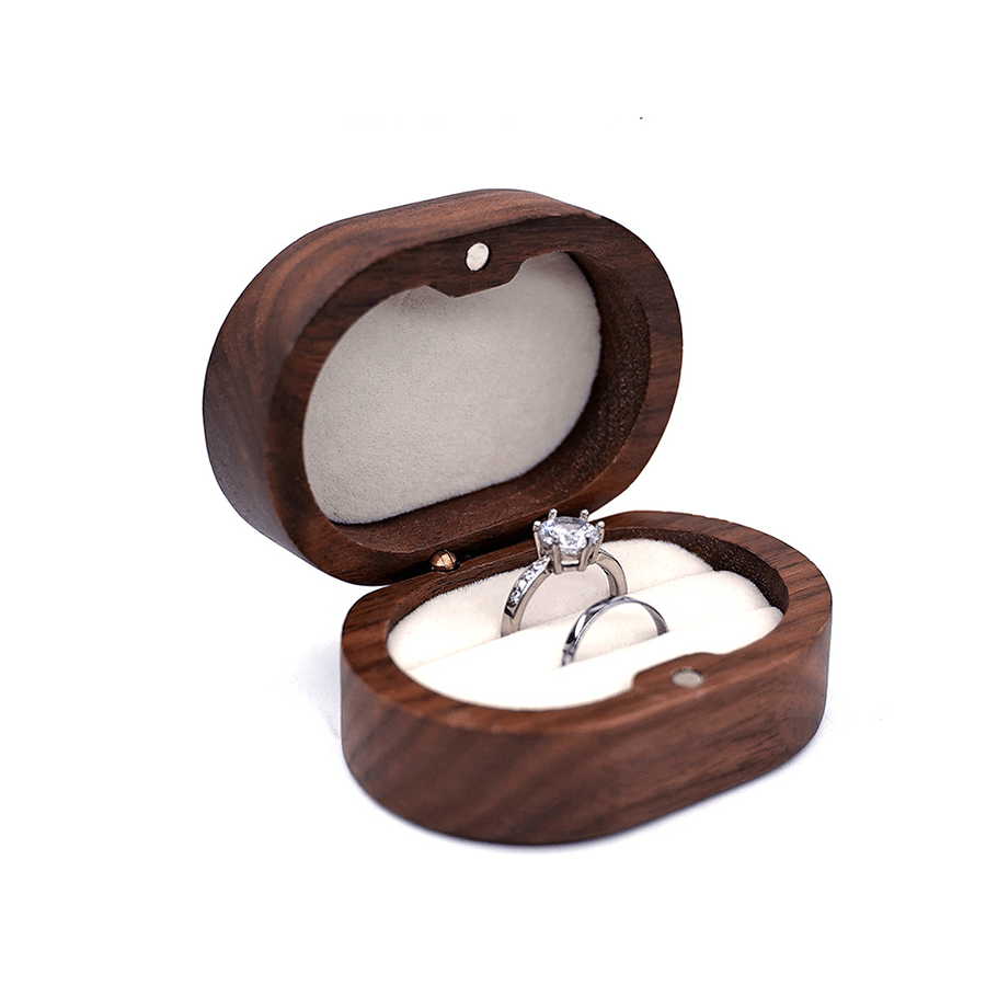Round Wood Ring Box Blank Laser Engraving Blank Wood Powder Box Paintable  Engravable Unstained Unfinished Wooden Blanks Wedding Tooth Fairy 