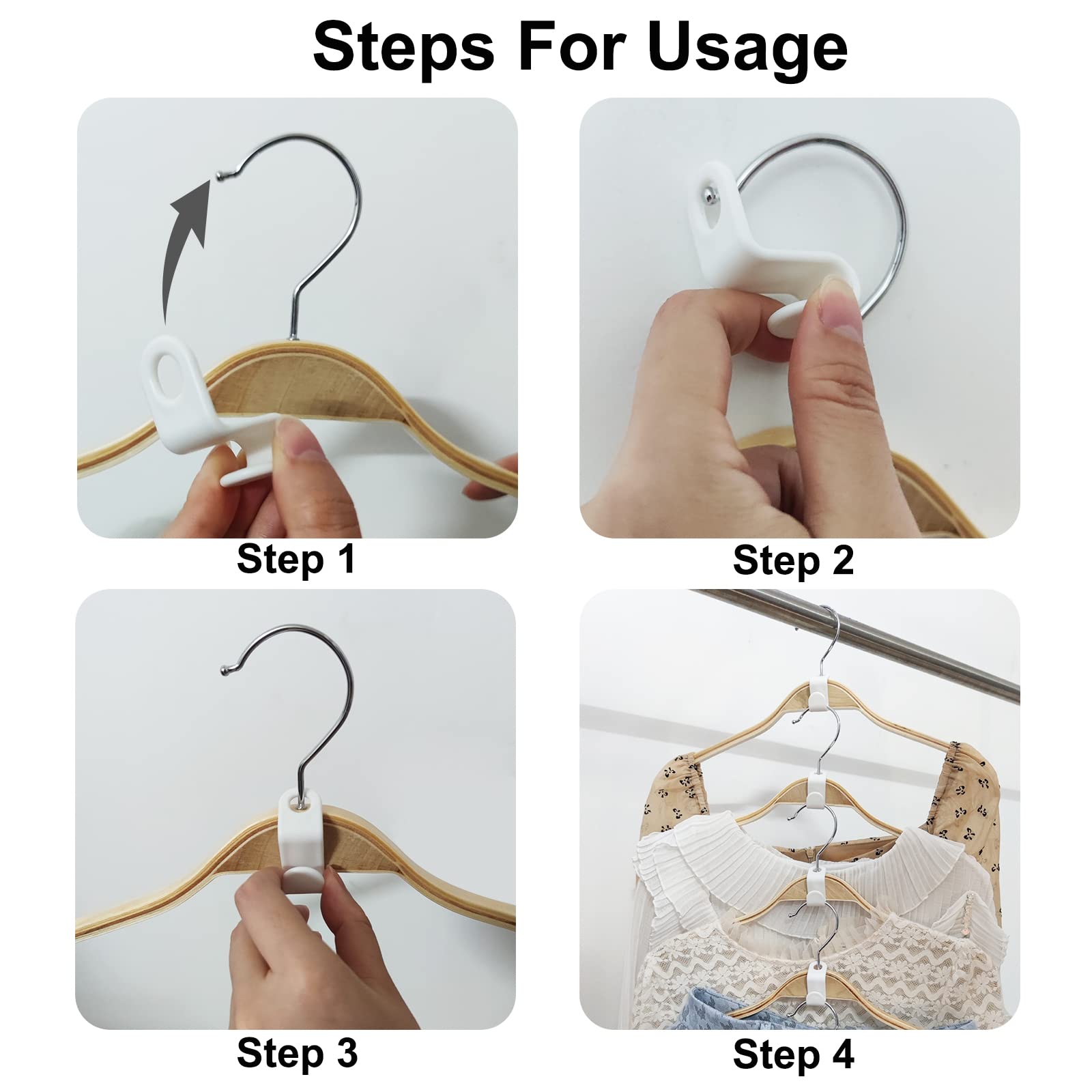 Clothes Hanger Connector Hooks Plastic Cascade Hangers Hooks - Temu New ...