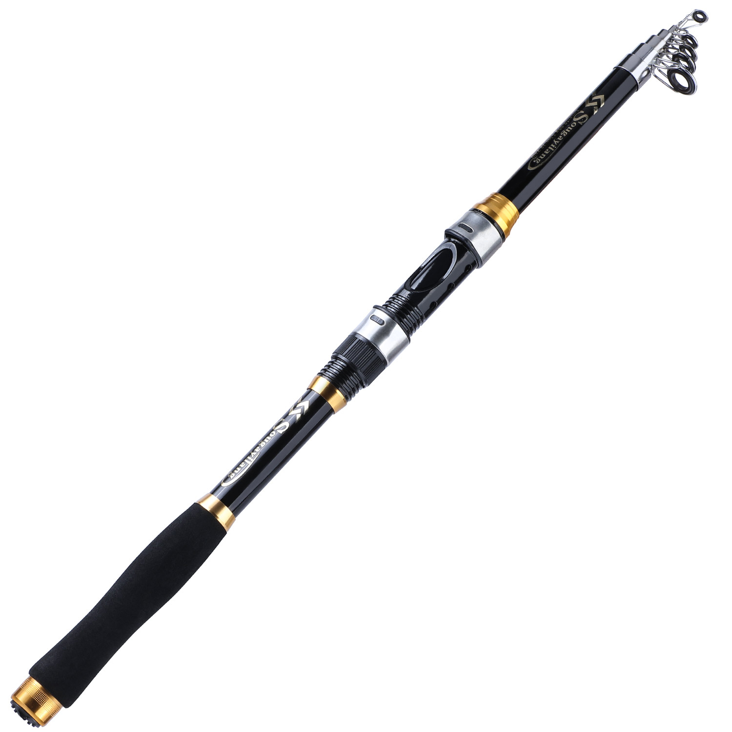 MJJ Fishing Rod FRP Mini Super Hard Sea Rod Portable Retractable