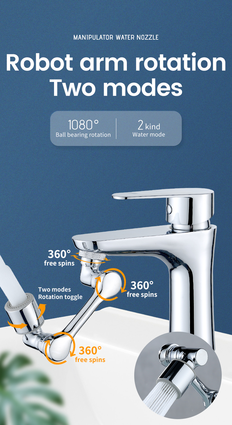 Faucet Extender 1080° Faucet Sprayer Attachment Robotic Arm Temu