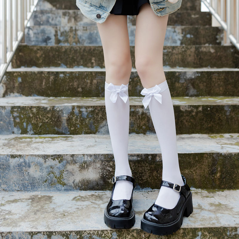Calcetines Blancos Japoneses De Moda De Mujer Medias Para Niñas