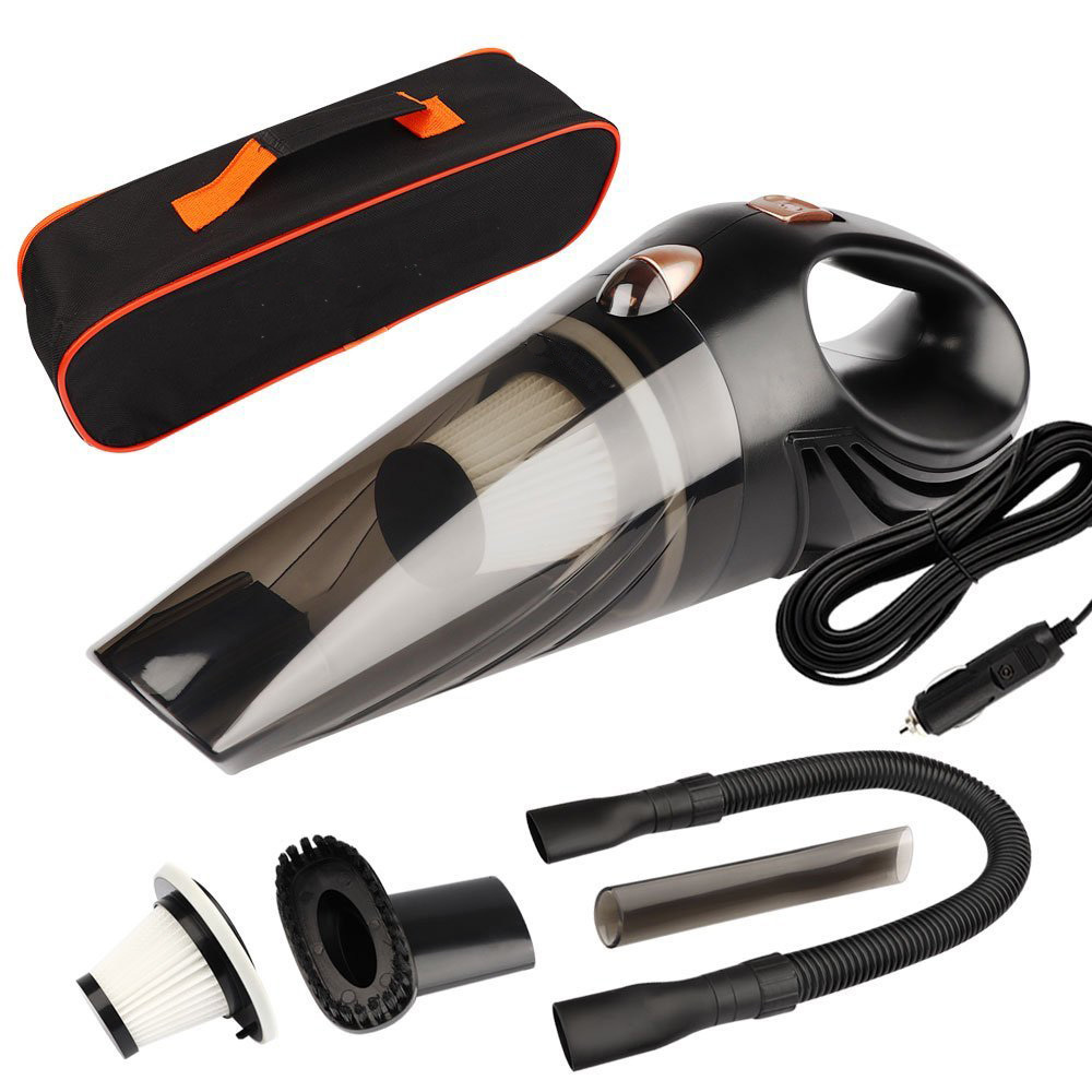  HOTOR Car Vacuum High Power, Portable Car Vacuum DC 12V 16.4 Ft  Corded Handheld Auto Accessories Kit for Car Interior Detailing - Black &  Orange : Automotive