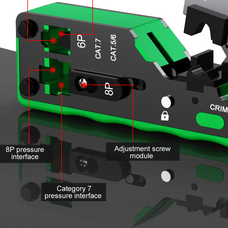 Laoa Rj45 Crimp Tool Pass Through Ethernet Crimper For 8p8c/rj45,6p2c ...