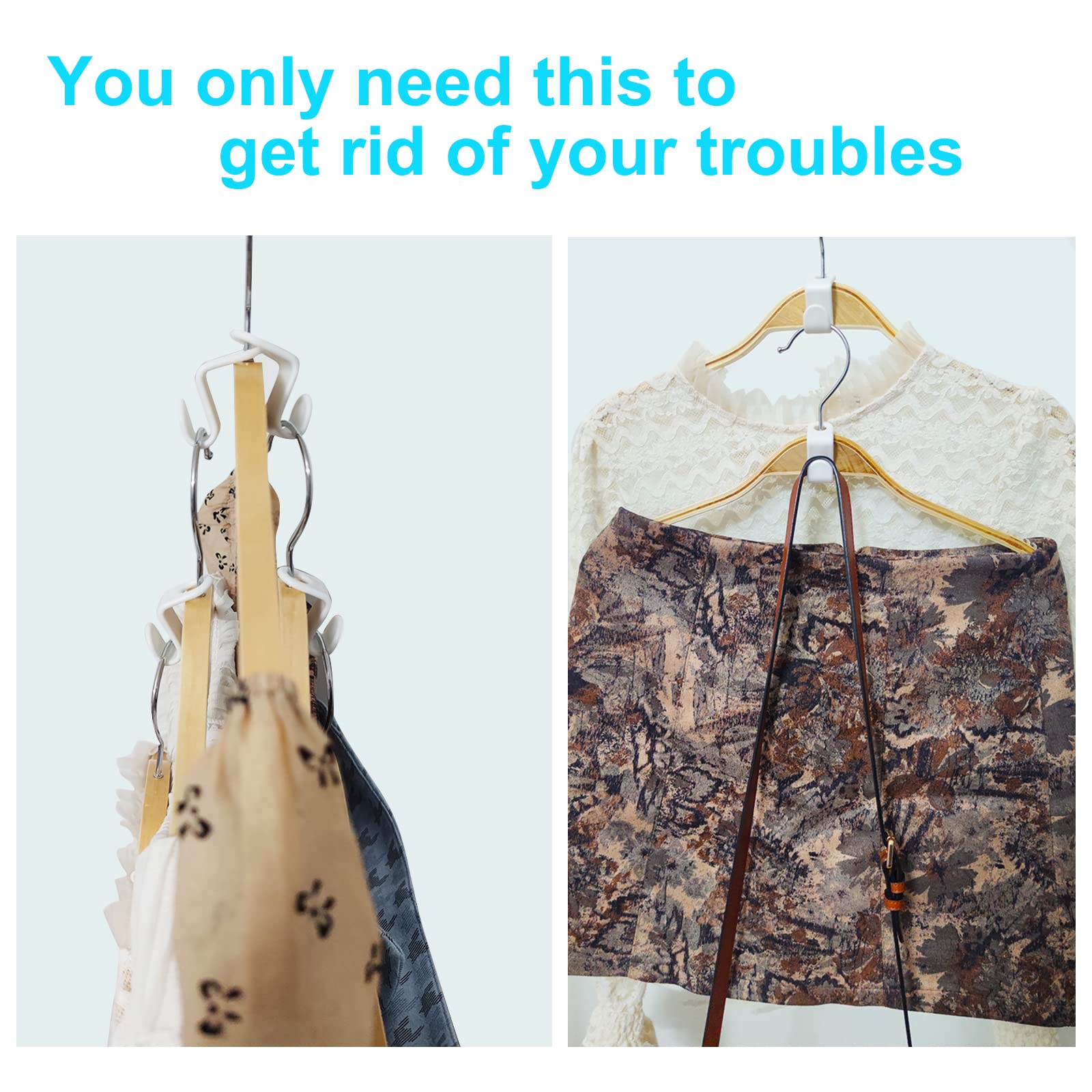 Clothes Hanger Connector Hooks Plastic Cascade Hangers Hooks Temu New