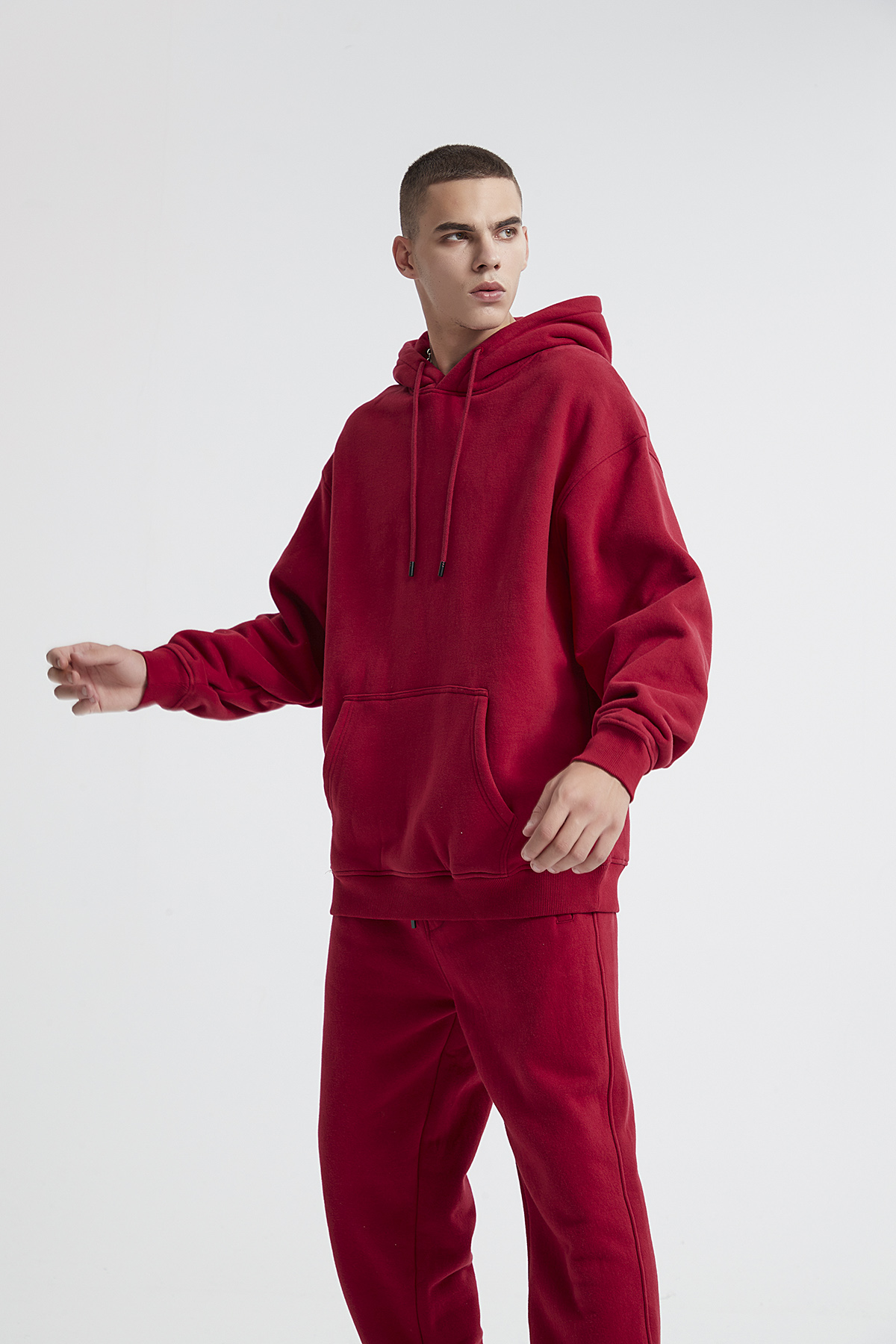 Red on sale sports hoodie