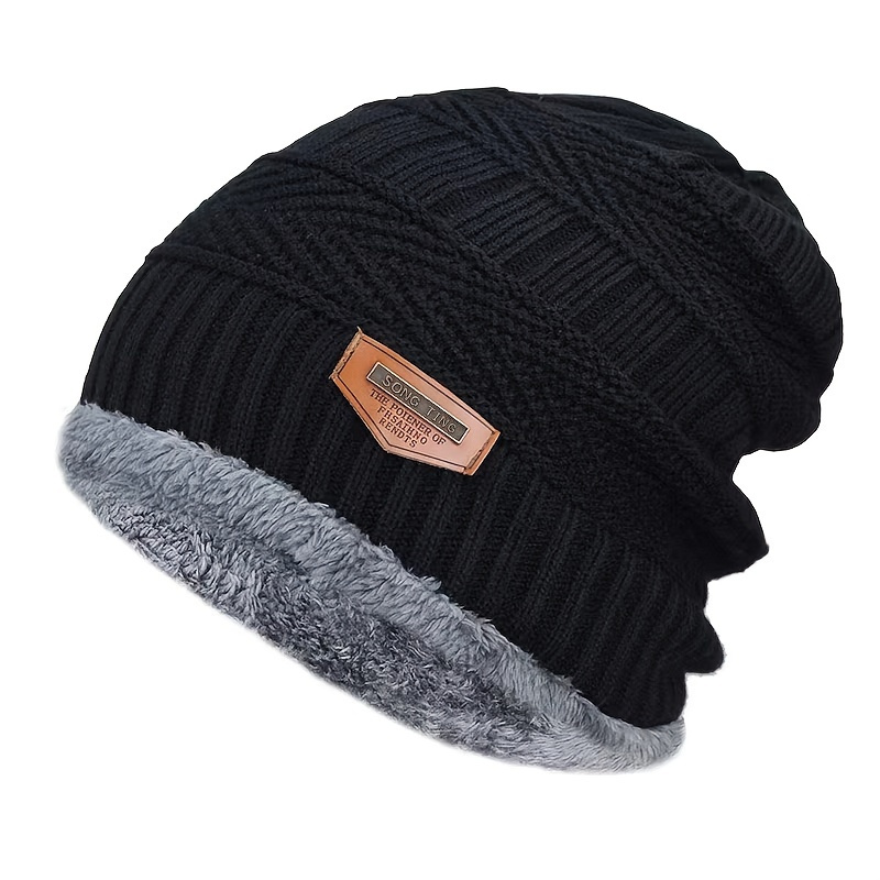 

Unisex Winter Beanie Hat, Knit Hat Thick Winter Breathable Hat Skull