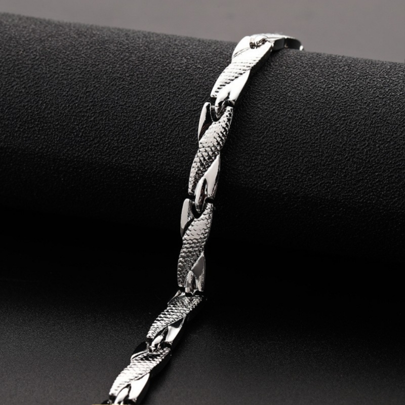 Men's 7mm Detachable Adjustable Dragon Pattern Bracelet