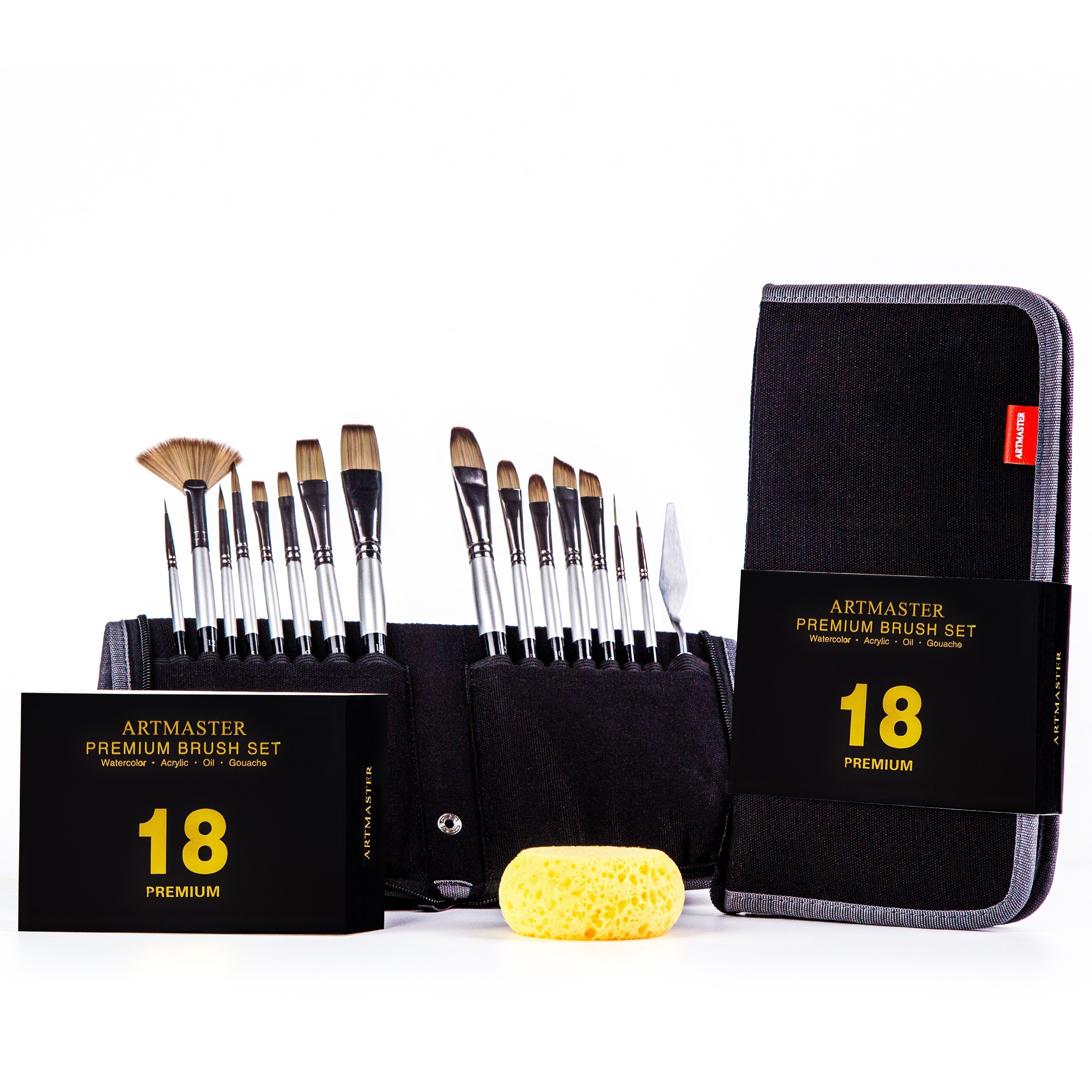 Paint Brushes Set 18 Premium Watercolor Paint Brushes For - Temu Mexico