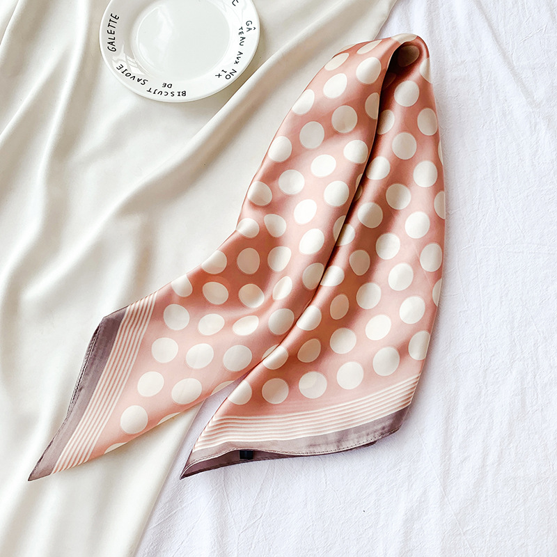 Silk Feeling Head Scarf for Women Lightweight Square Bandanas