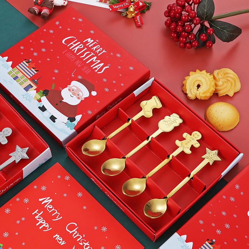 Cute Gingerbread Man Stainless Steel Christmas Tableware Temu