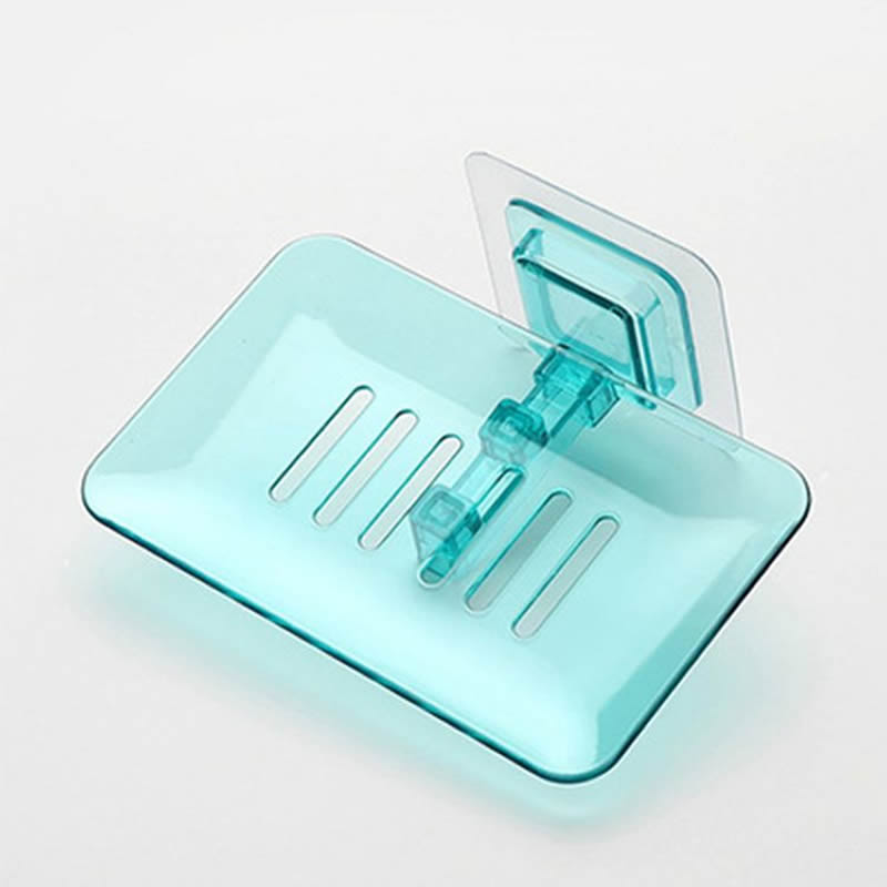 Bathroom Wall Mounted Soap Rack Holder with Drain