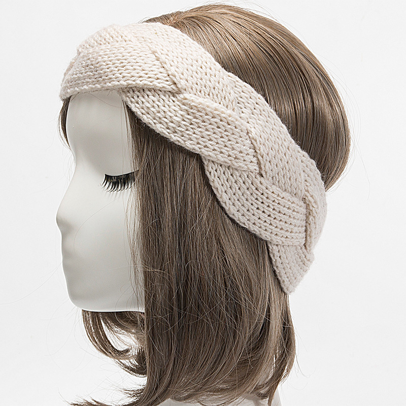 Warm Glitter Winter Knit - Ecru – BANDEGA Headbands