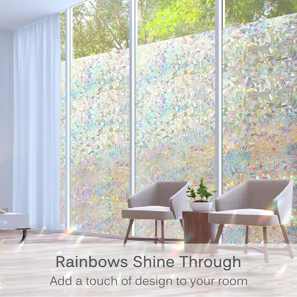 1pc geometric pattern privacy window film translucent static thermal insulation sticker no   needed details 4