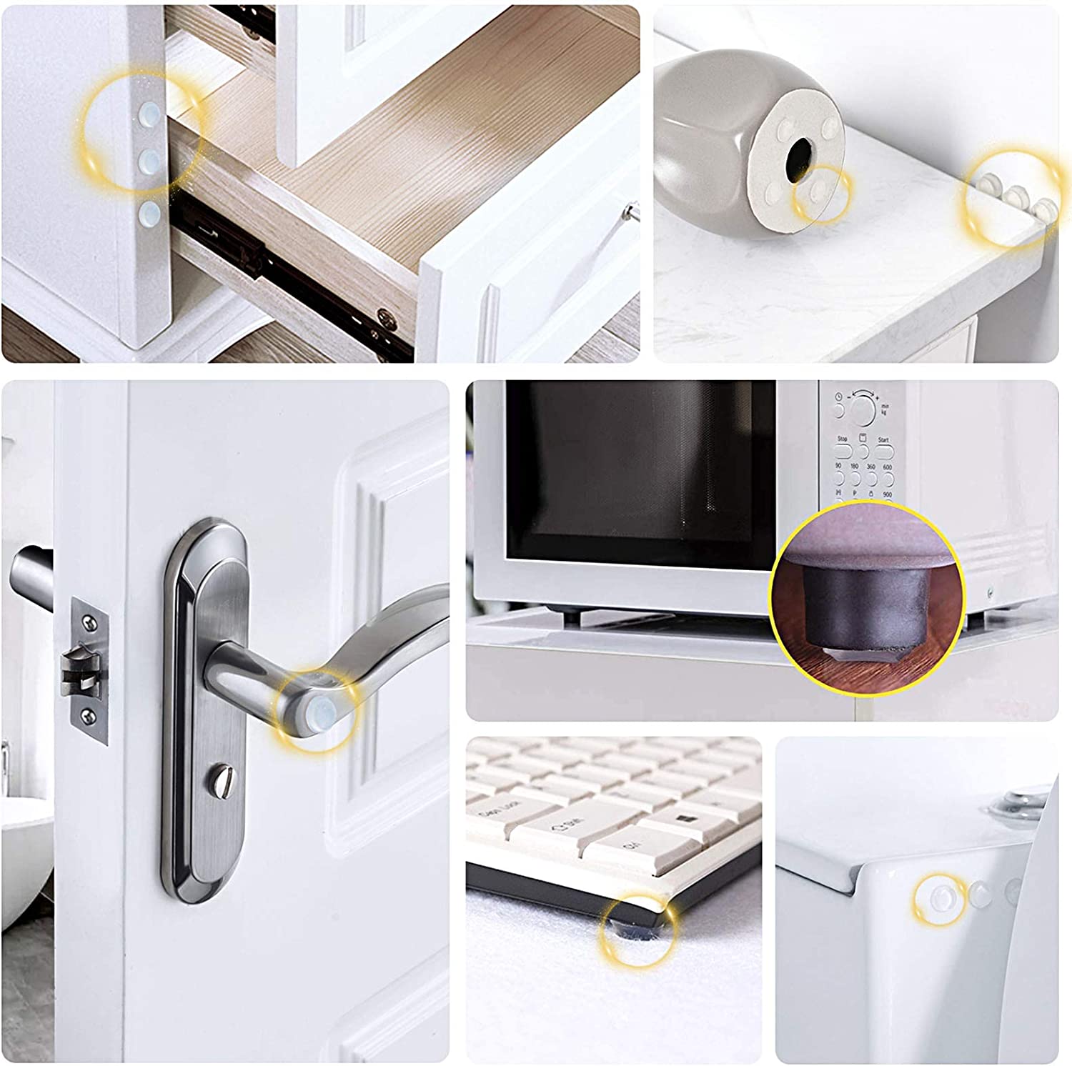 Cabinet Doo Bumpes Clea Self Adhesive Noise Dampening
