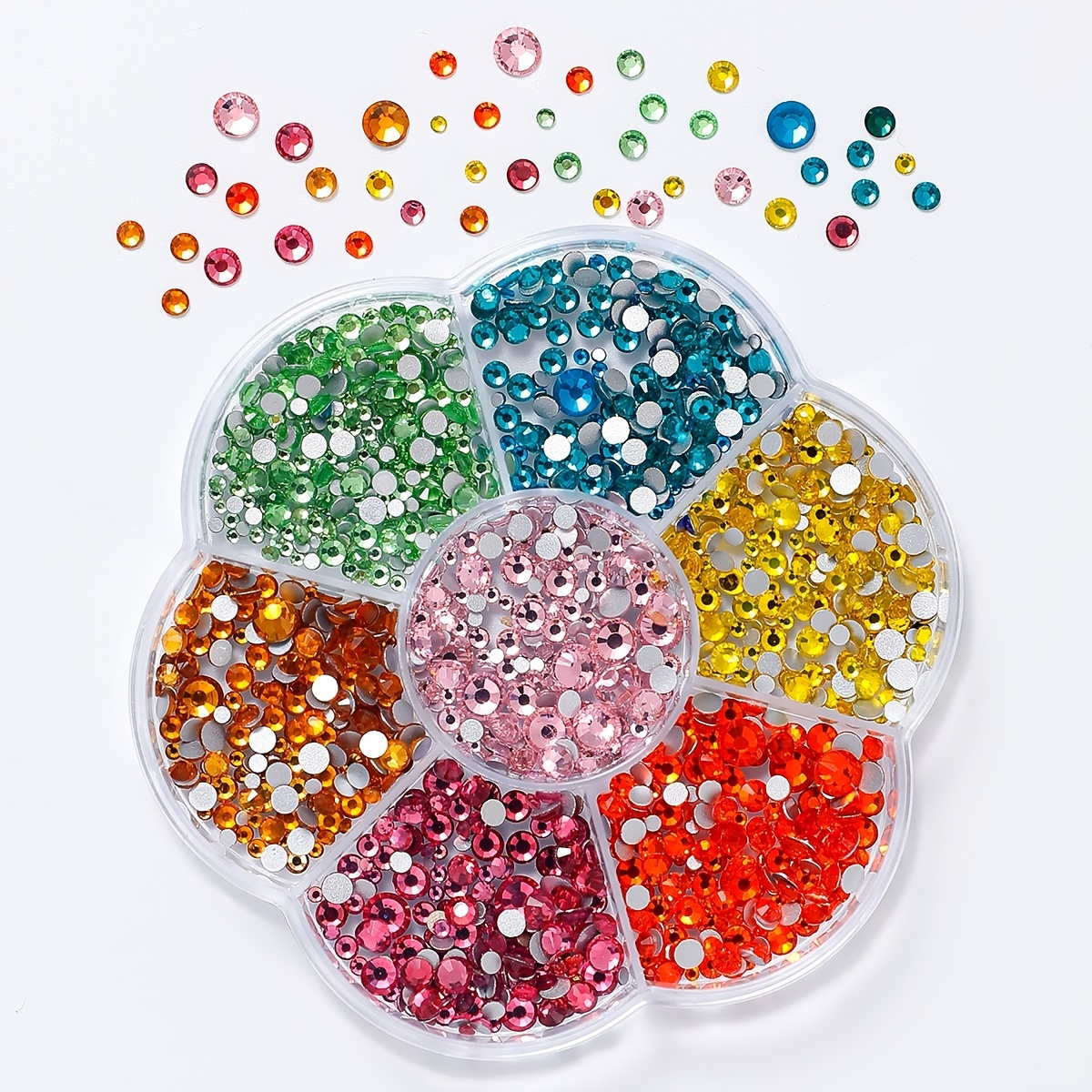 Diamantes De Imitación Para Uñas De Colores Mezclados - Temu