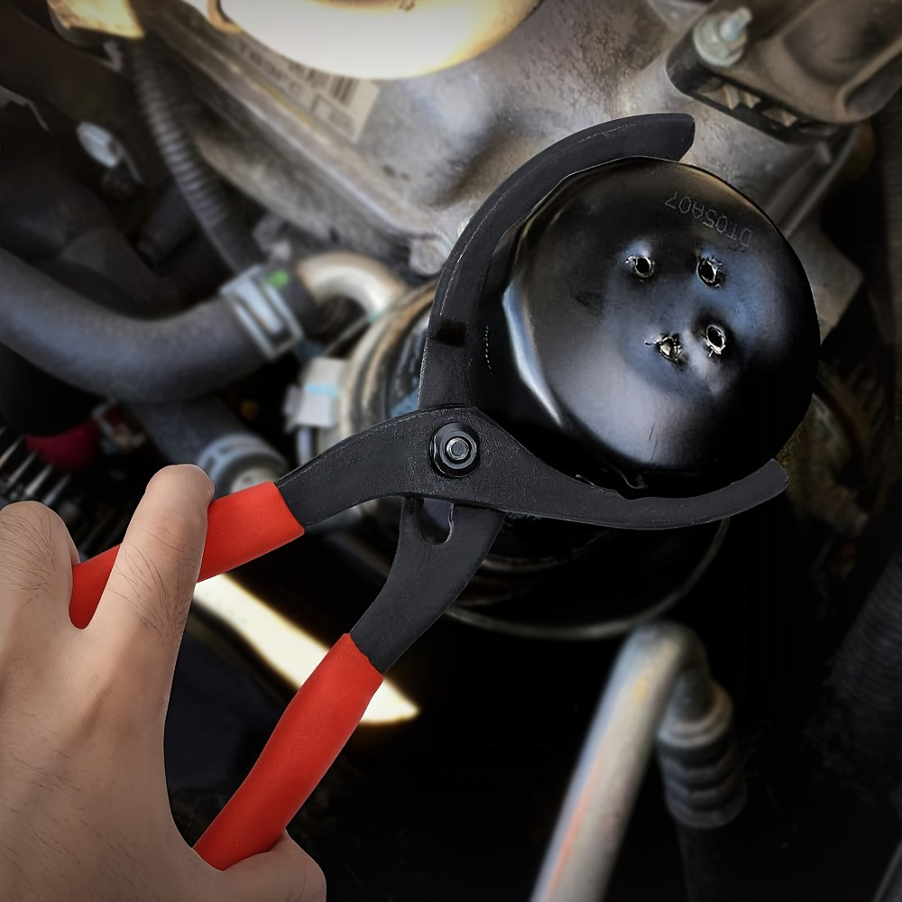 12 Inch Adjustable Oil Filter Pliers - Engine Filter Wrench Removal Tool For Cars