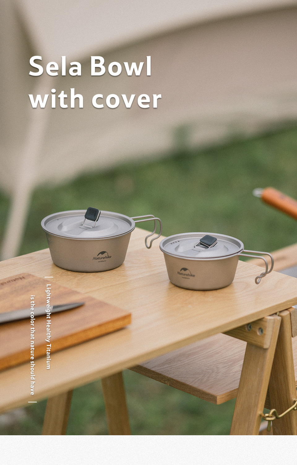 Naturehike Portable Titanium Bowl For Camping And Outdoor Activities