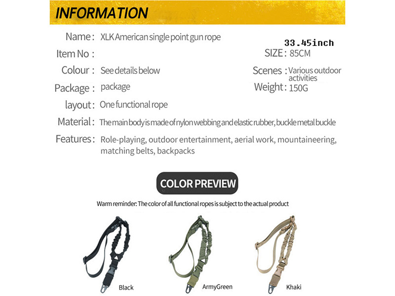 Single Point Tactical Rope - Temu