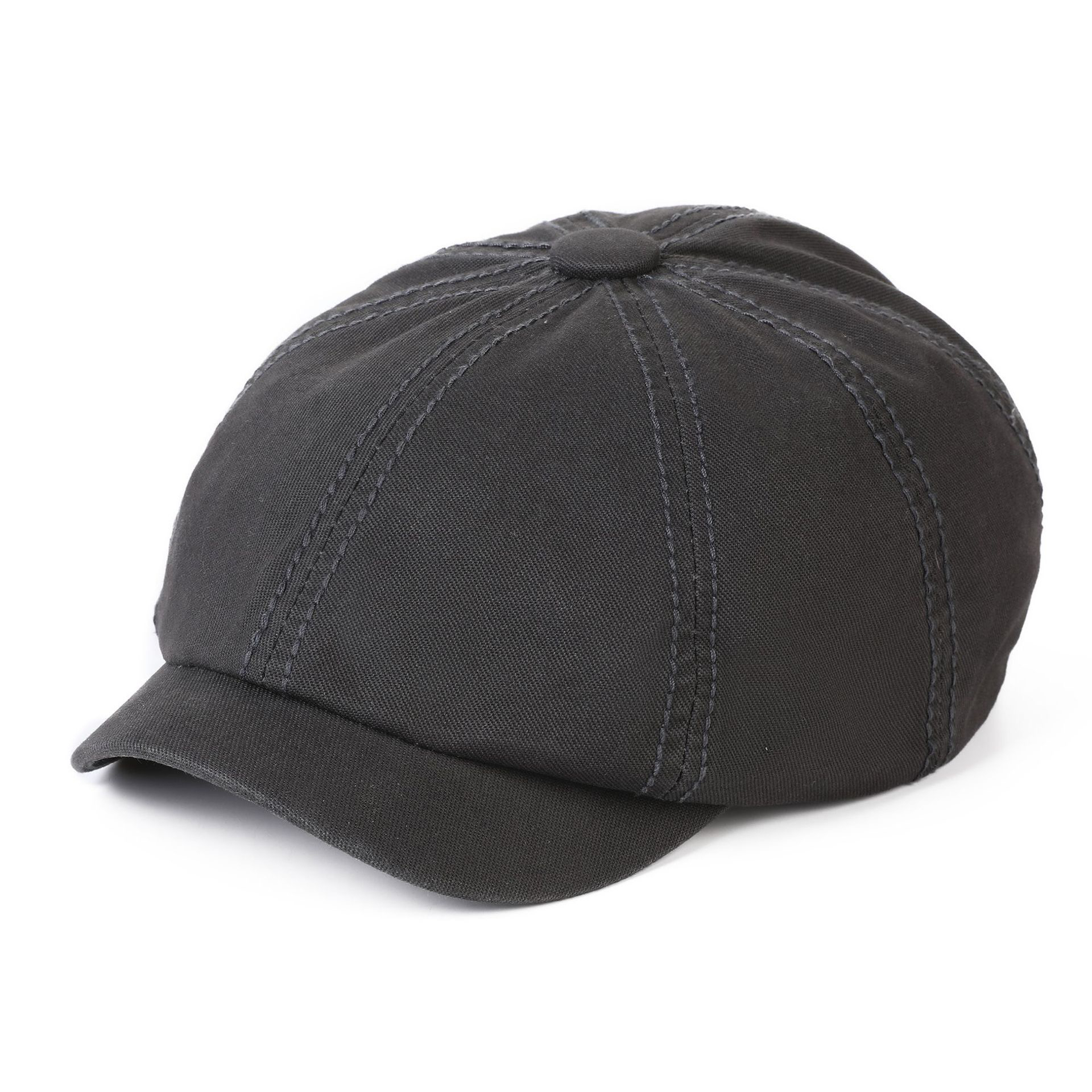 Men's British Retro Flat Solid Cap