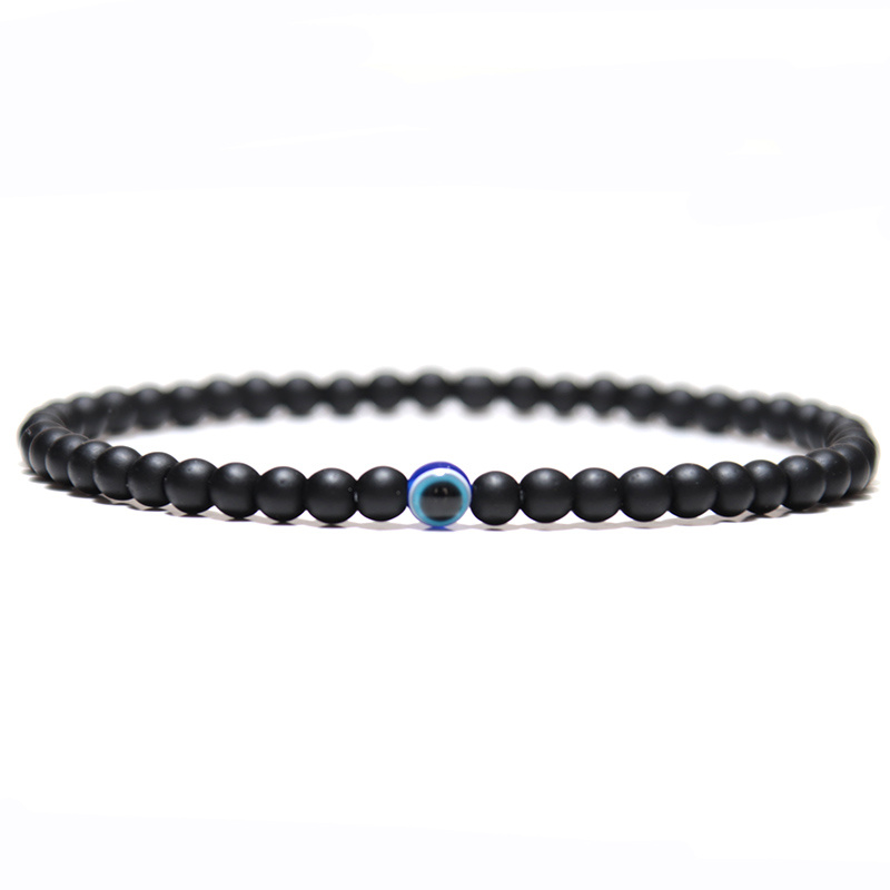 Men's Elastic Bracelet - Sleek Minimalist Beads, For Everyday & Formal Wear - Durable Bead Chain Jewelry For - Protection Accessory, Bead Bracelet