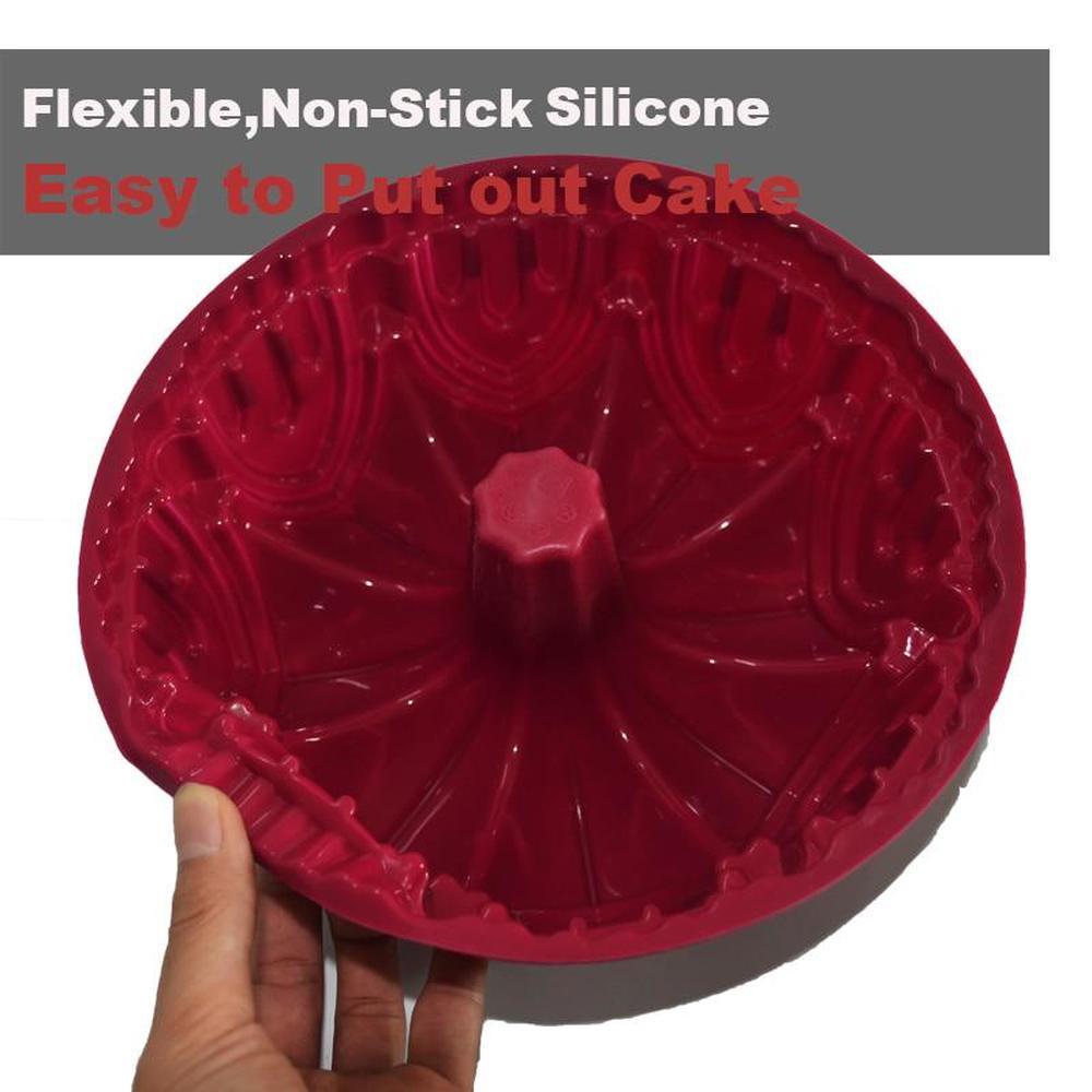 1pc large   cake mold silicone kitchen baking mold for diy cakes and desserts details 3