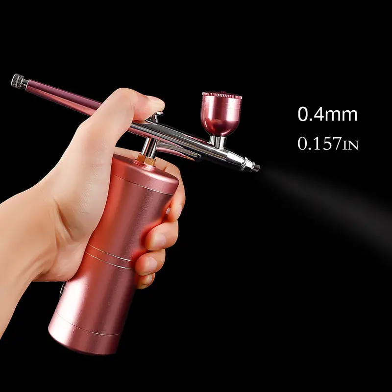 1pc mini air compressor kit air brush paint spray gun airbrush for nail art tattoo craft cake nano fog mist sprayer details 1