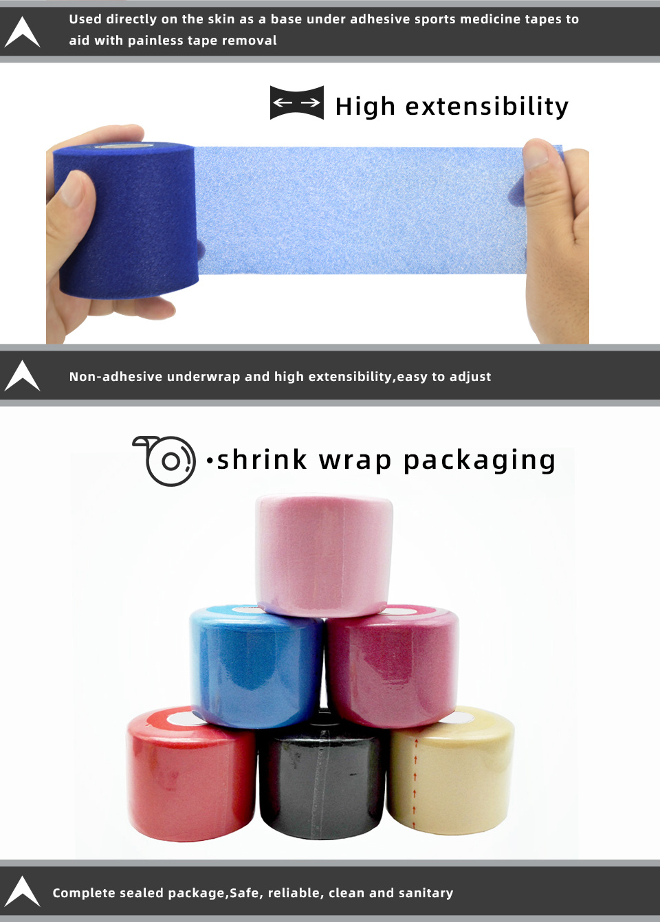 Pre Wrap Tape Foam Underwrap Bandage Athletic Temu