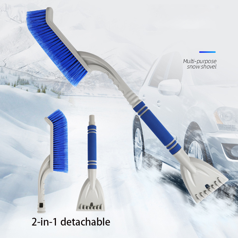 Snow Brush with Scraper Car Cleaning Brushes PP Handle with EVA