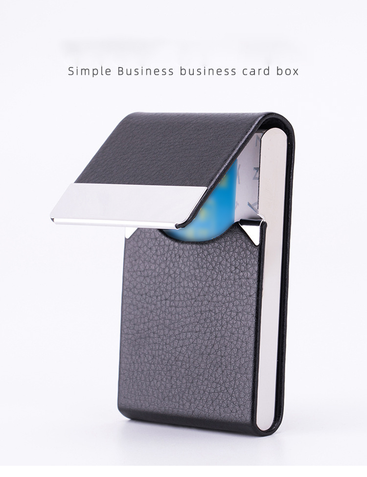 Pocket Aluminum Steel & Metal Business Card Holder Case ID Credit Wallet  Silver