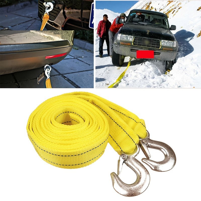 

4m Heavy Duty 5 Ton Towing Rope, Break Strength Nylon Recovery Strap With Storage Bag For Vehicle Emergency Recovery