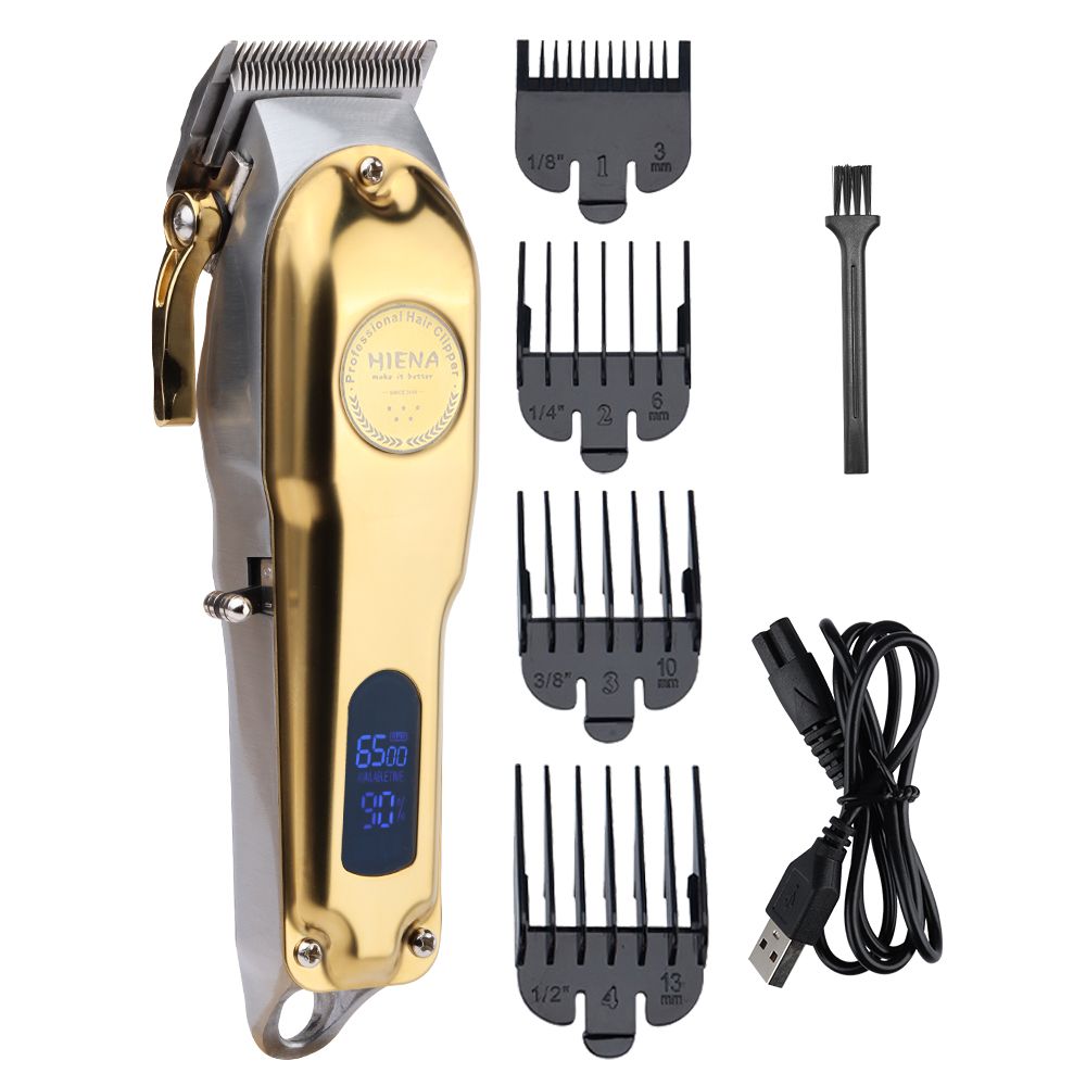 Professional Hair Clippers For Men Hair Cutting Kit Zero Gap T Blade Trimmer  Combo Cordless Barber Clipper Set With Led Display - Beauty & Personal Care  - Temu
