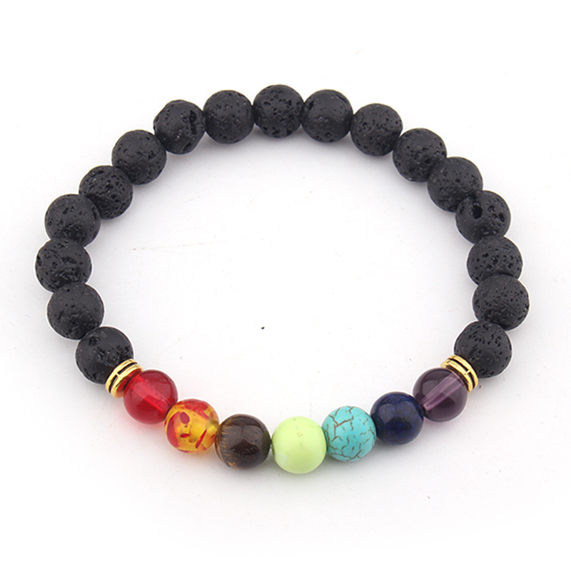 Natural Stone Volcanic Stone Braided Bracelet