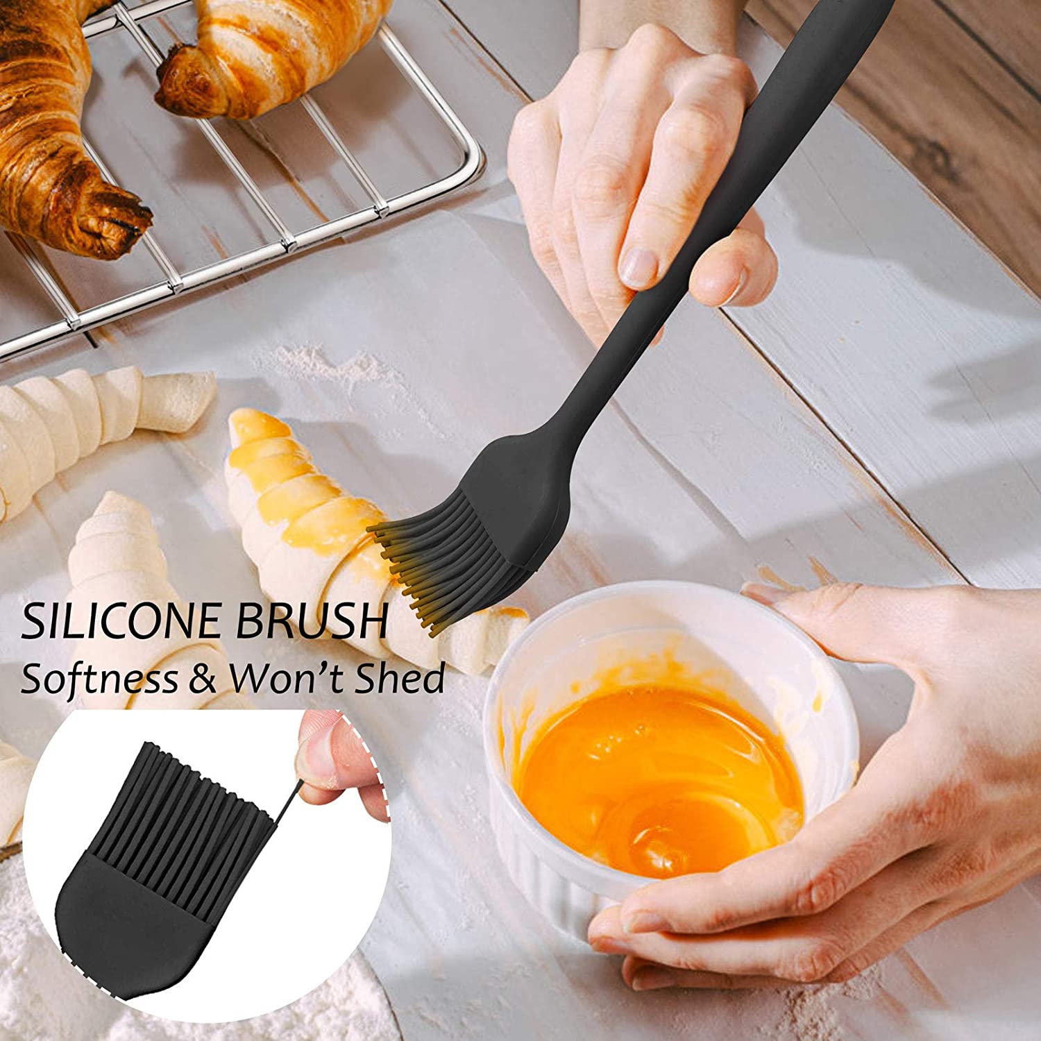 Integrated Translucent Silicone Scraper Large Cream Scraper Baking Tool -  China Baking Tool and Silicone Scraper price