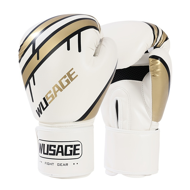 

Gants de boxe professionnels 6 8 10 12 oz, gants de boxe de compétition, support de poignet rembourré, kickboxing combat entraînement