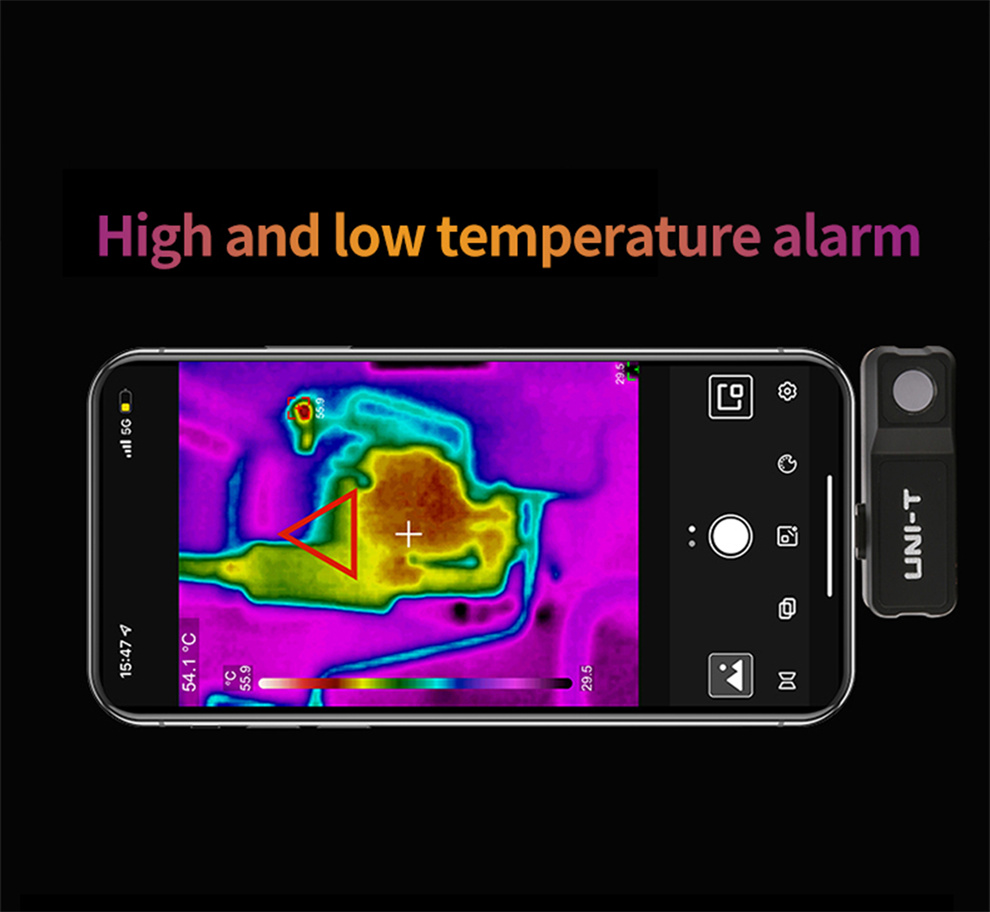 Guide Thermal Imager for Android & Iphone Mobile Phone IP65 PCB Industrial  Inspection Heat Loss Detection Infrared Camera