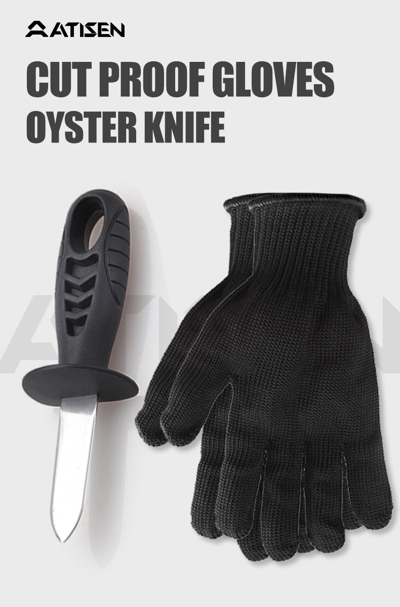 Stainless Steel Oyster Knife Cut Resistant Gloves - Temu