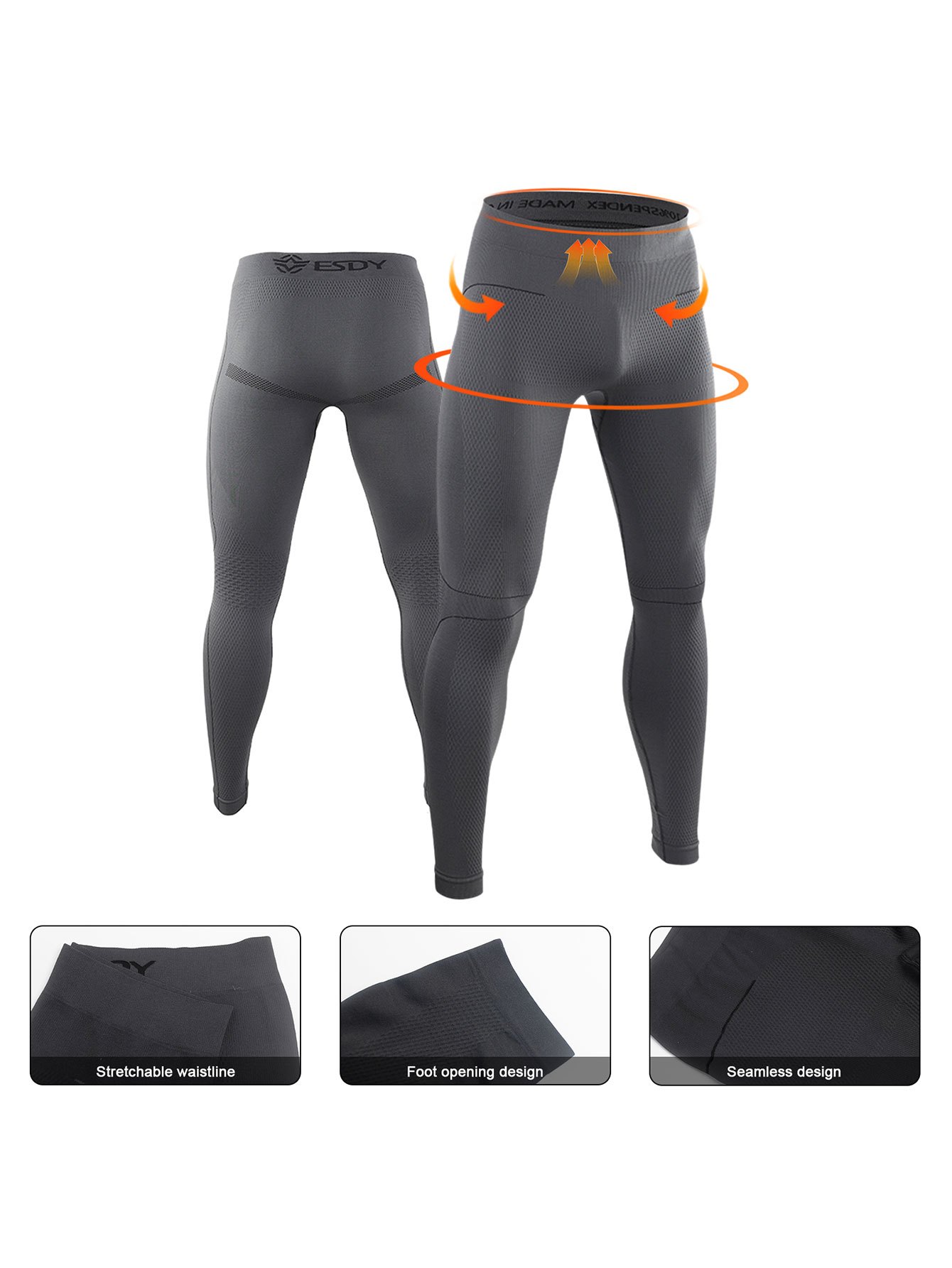 Men's Thermal Underwear Sets Winter Warm Stretch Long Johns Sweat Quick  Drying Uniform Military Army Thermo Fitness