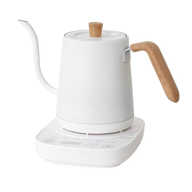 Electric Coffee Pot Hot Water Jug Temperature-Control Heating Water Bottle  Stainless Steel Gooseneck Tea Kettle
