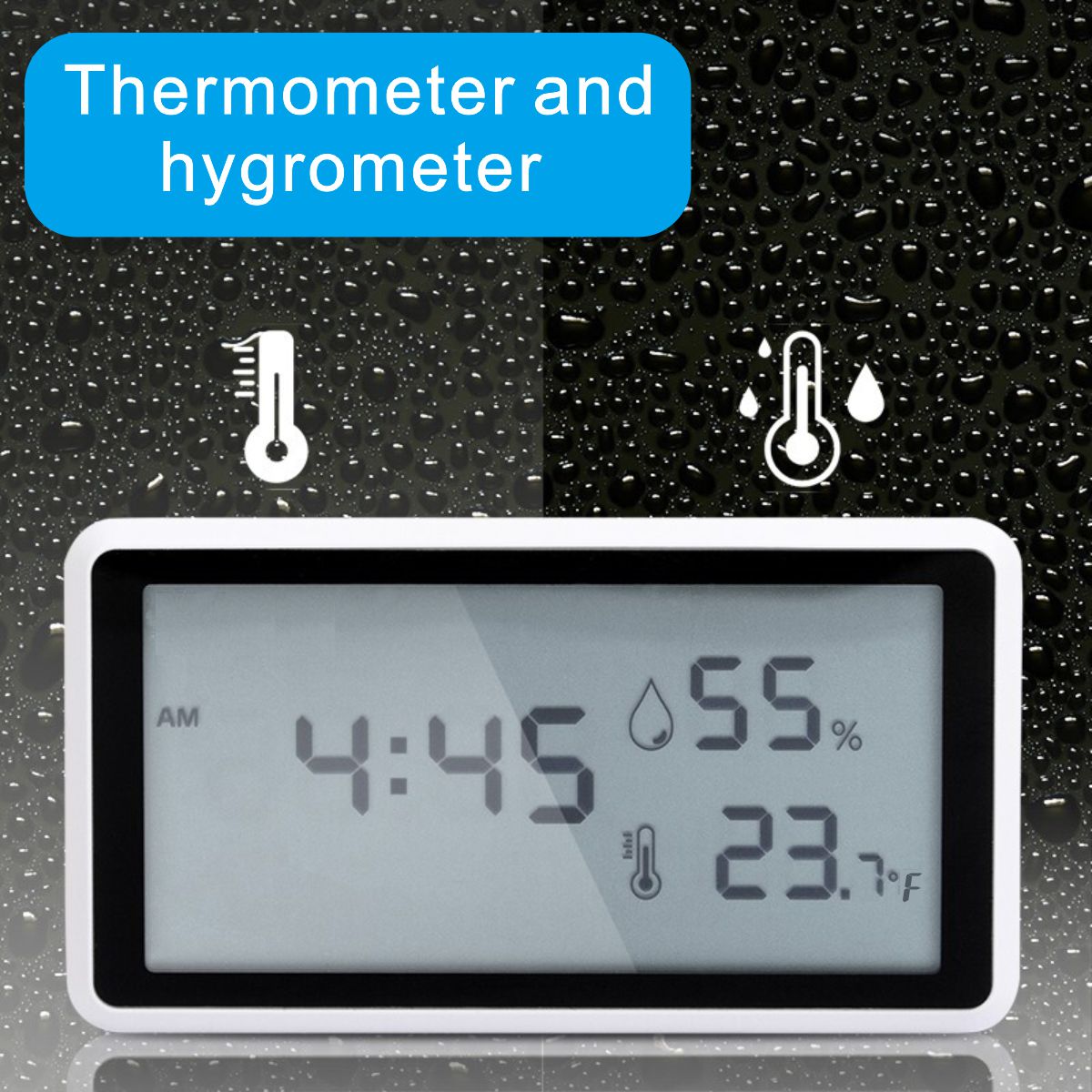 Digital Hygrometer Indoor Thermometer, Room Humidity Gauge