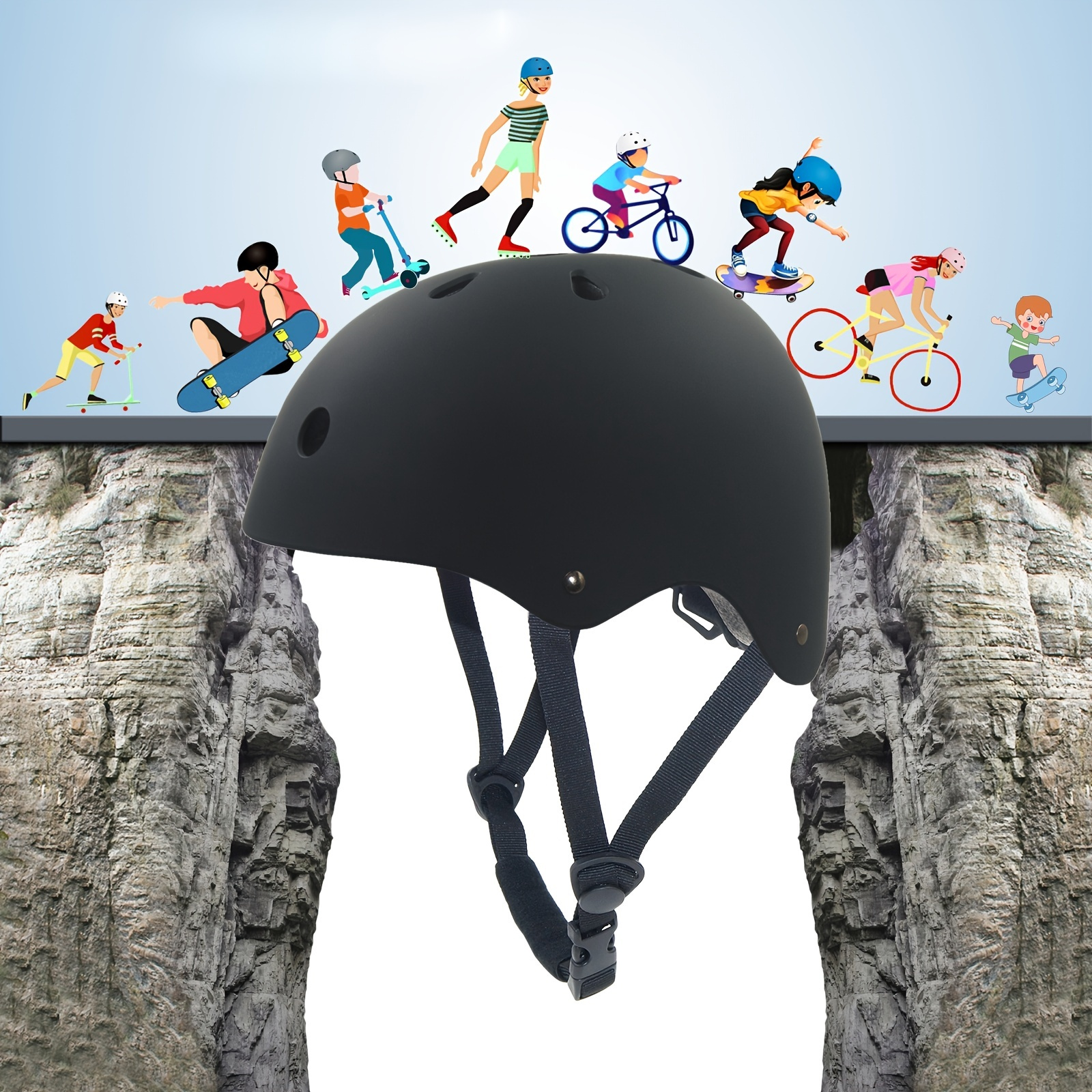 Skateboard / Bike Helmets, Cycling Helmet For Multi-sport, Bicycle ...