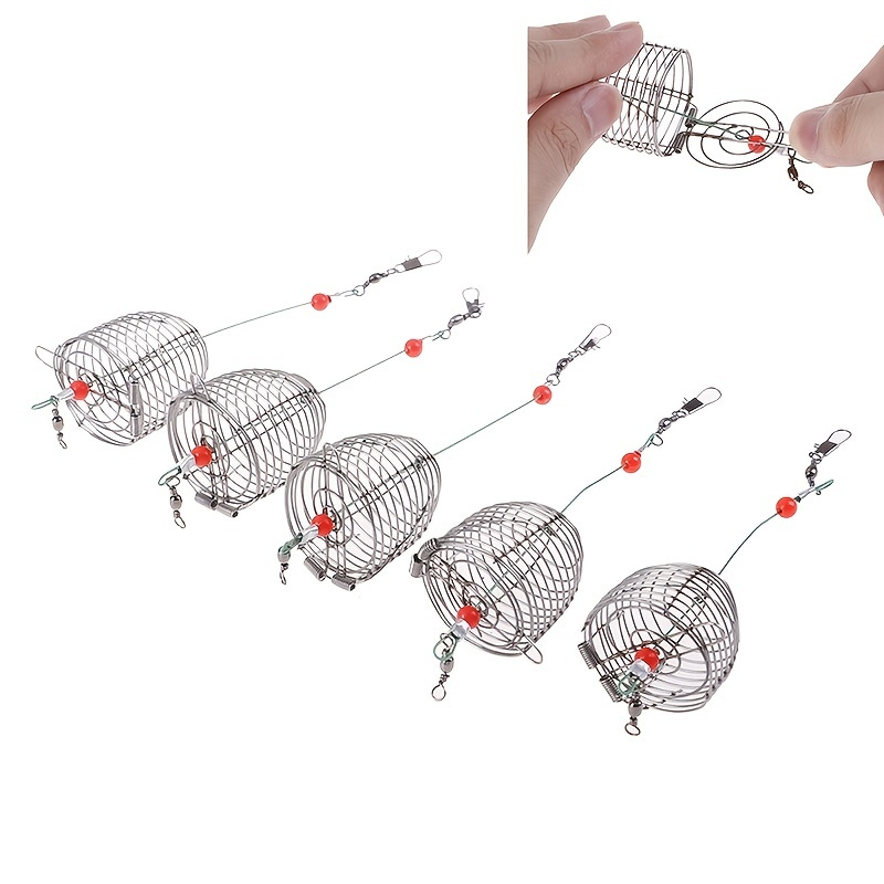 

Catch More Fish With These 5pcs Wire Fishing Lure Cages!