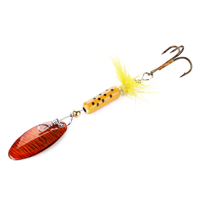 ROOSTER TAIL Original 206FRBT Fishing Lure, Spinner, Bass, Crappie,  Gamefish, Perch, Trout, Flo Red Black Tiger Lure