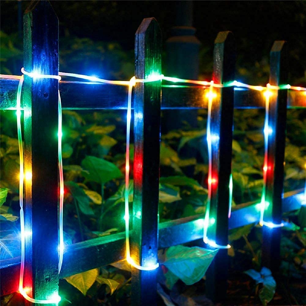 100led ruban lumineux solaire lampes de corde, kingcoo étanche
