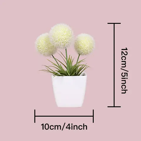 5 Uds Mini Flor Artificial En Maceta, Planta En Maceta, Flor Plástico  Artificial Decoración Estantería Ventana Escritorio, 90 Días Protección  Comprador