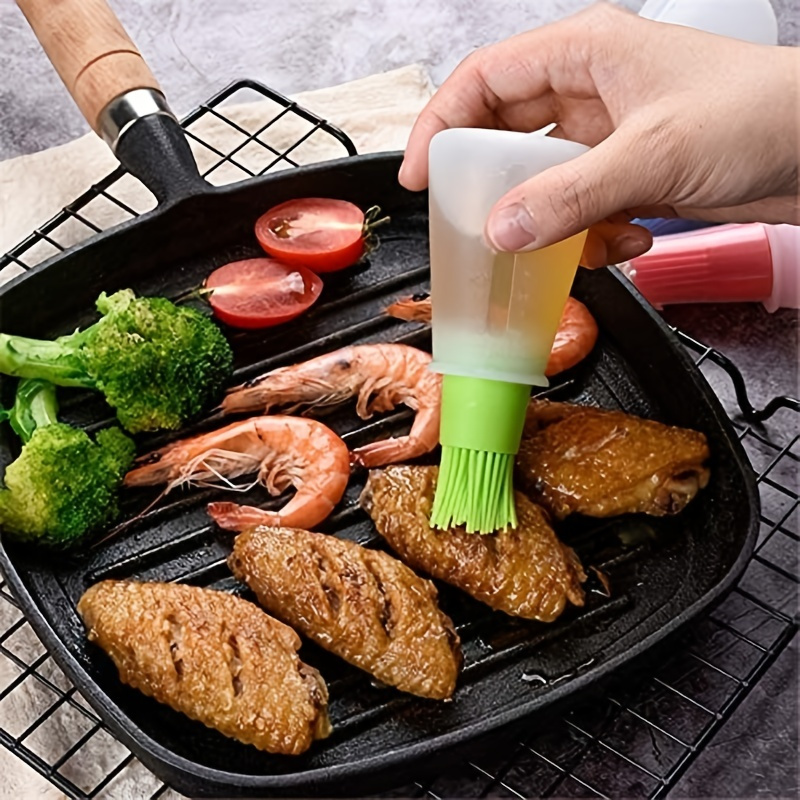 2Pcs Silicone BBQ Pastry Brush Extra Wide Kitchen Brush Practical Oil Brush  Cooking Grilling Baking – the best products in the Joom Geek online store