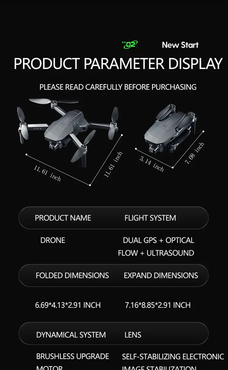 drone with aerial photography movie quality super wide angle anti shake gimbal real time image transmission aviation pa pc material details 23