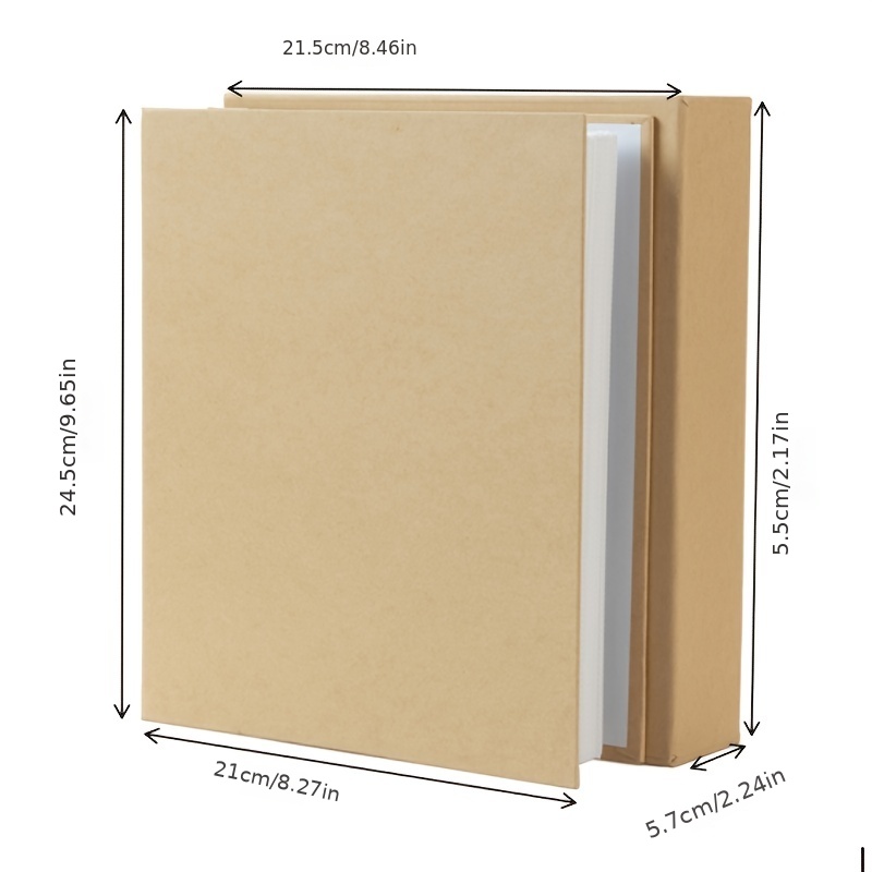 1pc Kraft Paper Cover Photo Album Can Hold 200 Sheets 6 Inch - Temu